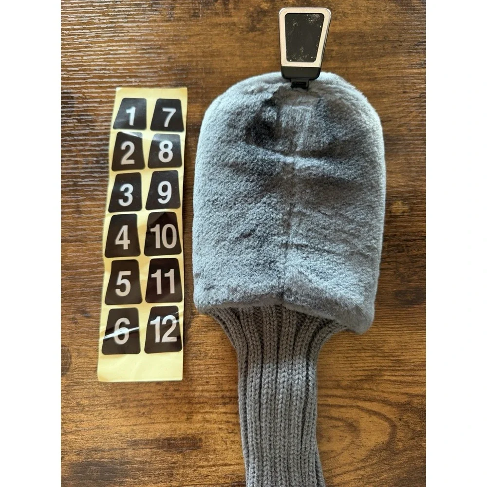 NIB TRACKS vintage knit golf club headcovers numbered club markings